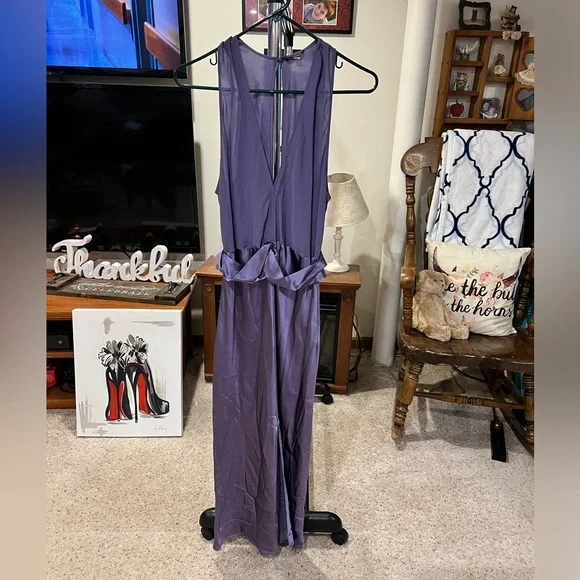 green emerald velvet dress LA PERLA Size 8 Black Viscose Nylon Embellishment Long Dress  Sui Generis  Designer Consignment